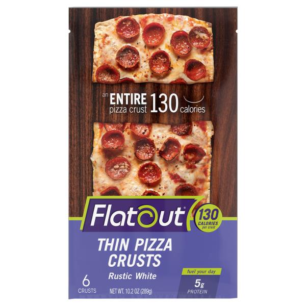 Flatout Artisan Thin Pizza Crusts, Rustic White Auburn Opelika